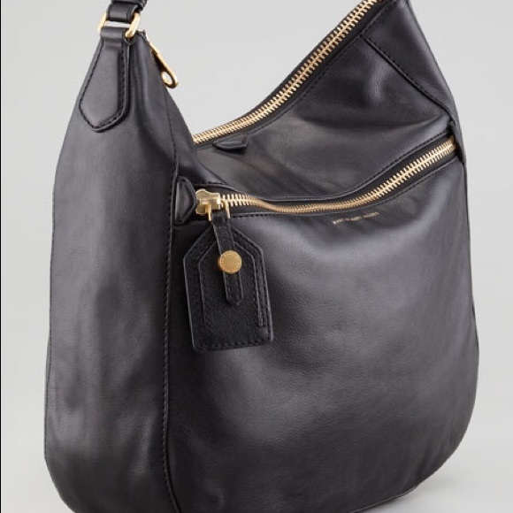 Marc By Marc Jacobs Leather NWOT Globetrotter Wild Willa Hobo Black - Picture 3 of 13